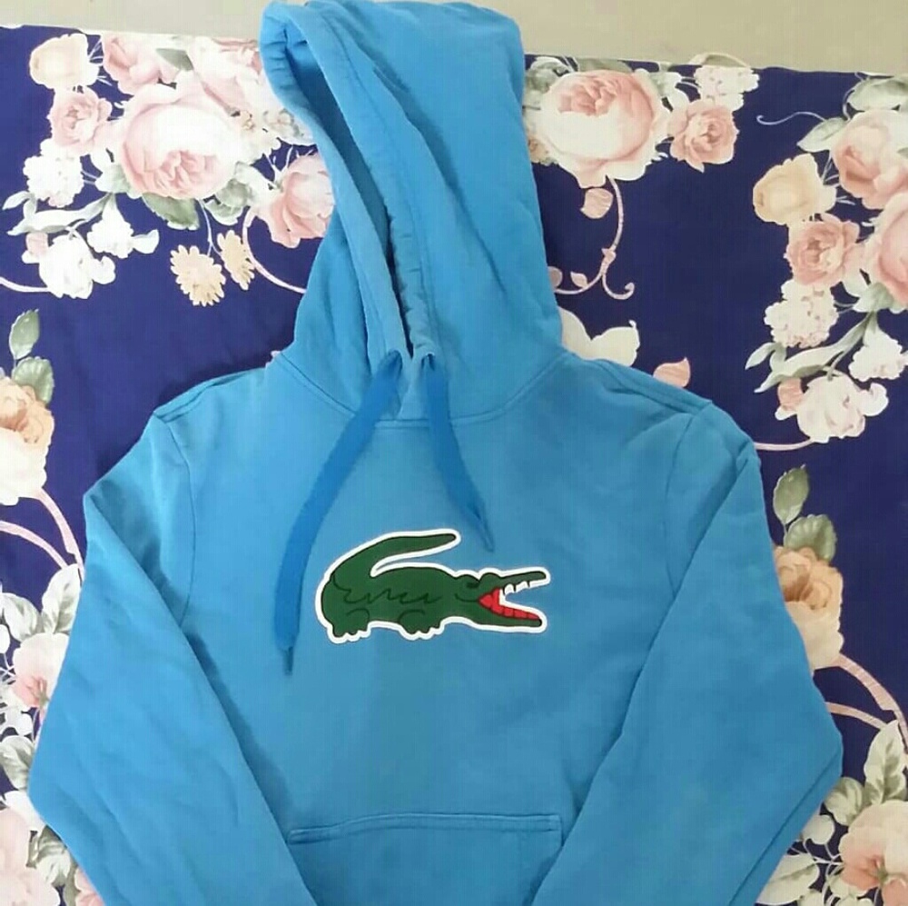 Lacoste blue hoodie